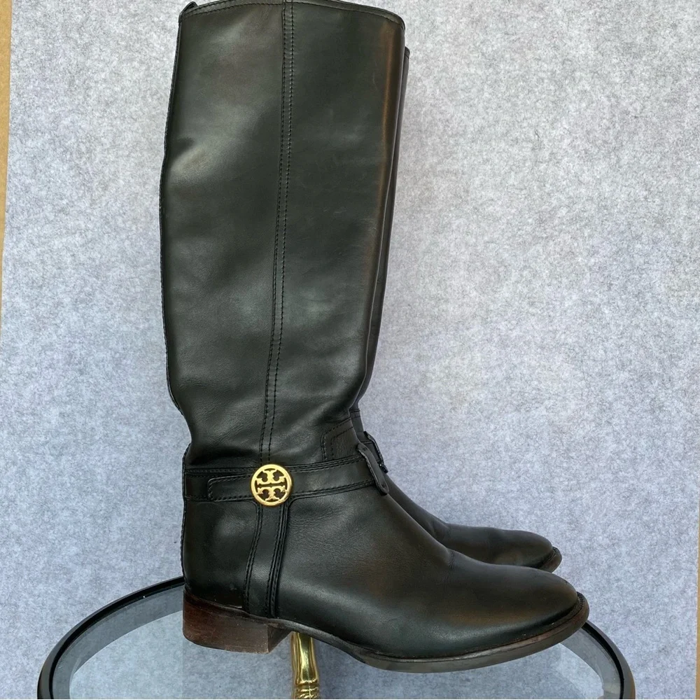 T21 Tory Burch Bristol Equestrian Boots 6.5